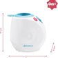 Bababulle white car bottle warmer with blue top, 0m+ rating