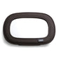Black in-car baby mirror cover with oval viewing window and small logo patch