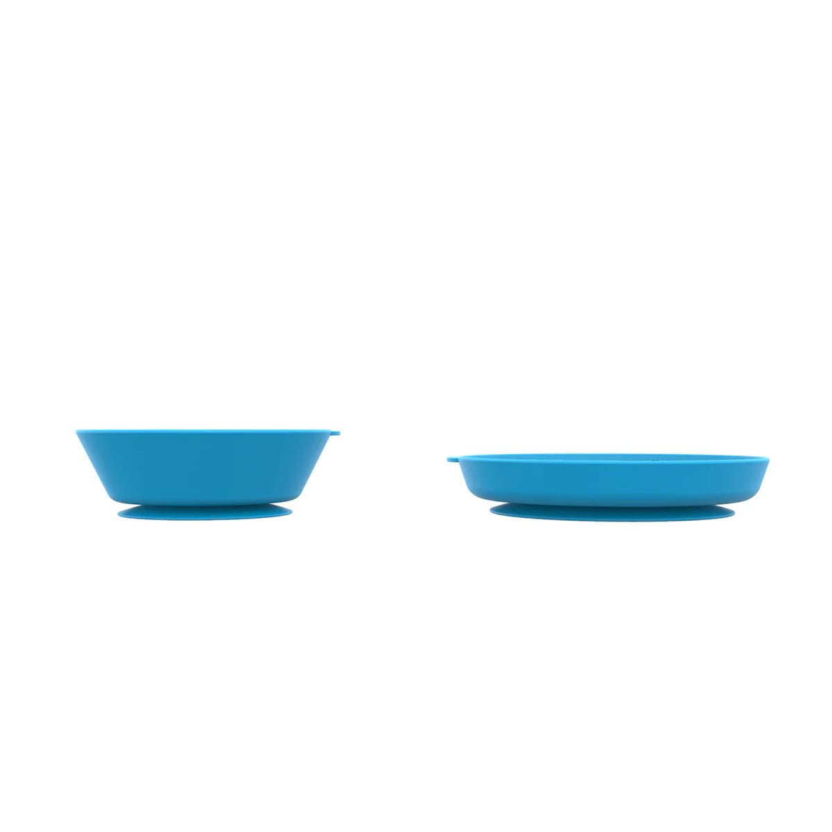 Blue kids bowl pair with minimal edge, no faces visible from this angle