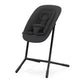4-in-1 high chair in black, close-up of padded insert and seat
