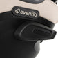 Car seat base with Evenflo branding and molded Life Guard label