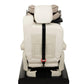 Champagne all-in-one car seat with padded headrest, harness straps, and front view.