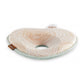 Natural Care headrest with swirl print, mint-edged border and side profile