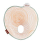 Natural Care headrest with swirl pattern and mint trim, circular neck cutout
