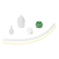 Nasal aspirator parts set with curved tube and multiple silicone tips