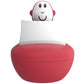 Monkey boat toy set in red and white with monkey head on rounded seat