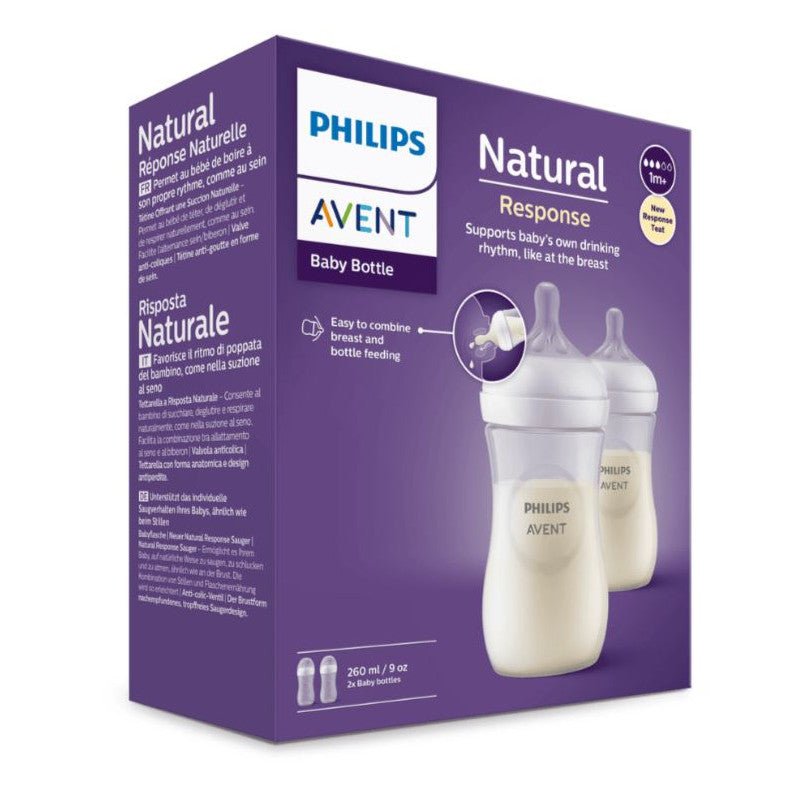 Philips Avent Natural Response baby bottle box, 2-pack, 125 ml