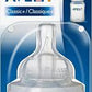 Philips Avent Natural teats 3m+ variable flow, clear silicone nipple (1)