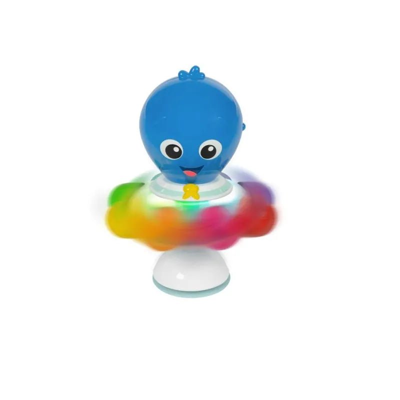 Blue ocean toy figure with smiling face, star accent, and round white base.