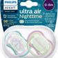 Philips Avent Ultra Air Nighttime pacifier set, 0–6 months, butterfly and dreams
