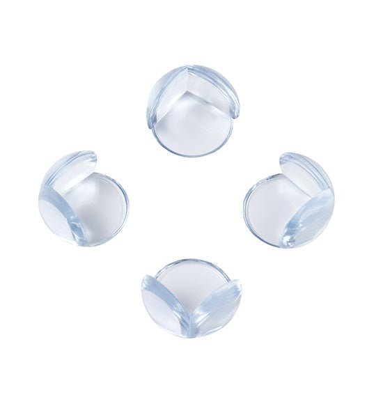 Corner shields set of 4 clear plastic guards with curved corner covers