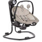 2-in-1 swing rocker infant seat with arched toy bar, speckled beige and black