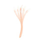 Soft silicone baby spoon, single light peach handle and scoop