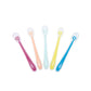 Silicone baby spoon set of 5 fanned multicolor soft silicone spoons