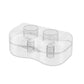Silicone breast pads in clear storage case, medium size, pack of 2.