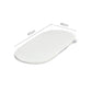 Small Moses basket mattress, white oval with dimensions 67cm by 30cm