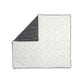 Reversible quilt: white with small star dots and dark striped reverse side