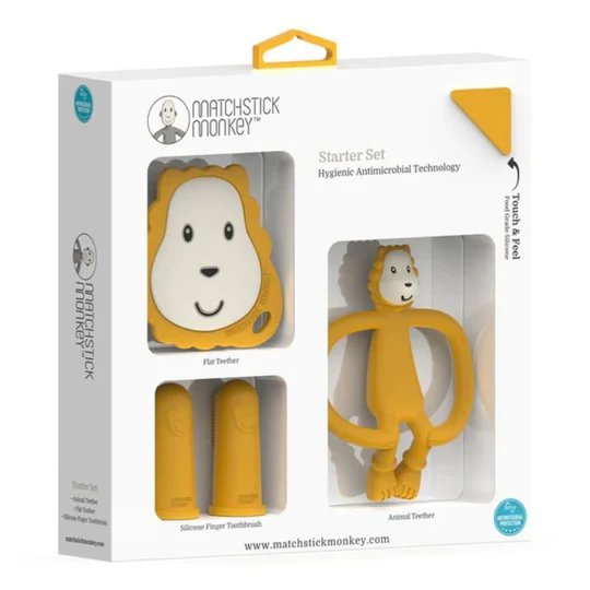 Lion starter set toy in retail box, yellow lion character