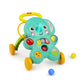 Turquoise elephant-shaped 2-in-1 ball play walker with colorful activity buttons