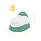 Green and white training potty, 18m+; 28x20x32 cm dimensions