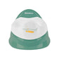 Training potty with removable bowl, green base and white seat, BADABULLE on top