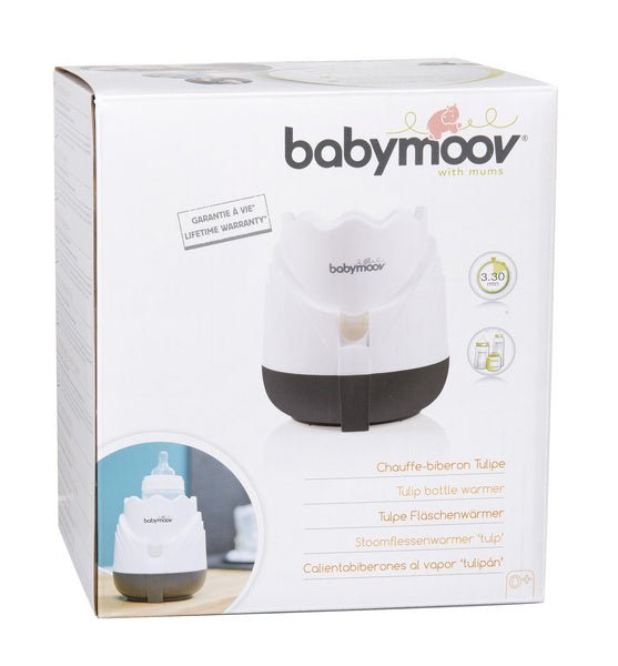 babymoov bottle steam warmer retail box with product image