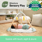 Infant activity play mat with arch toys and padded floor