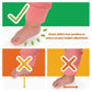 Infant foot height-adjustment close-up with crossed position indicators