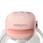 Light pink electronic breast pump motor with LED display and babyono logo