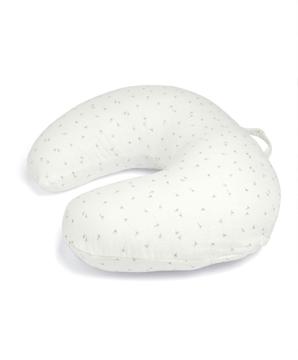 Nursing pillow cover, U-shaped natural fabric with tiny all-over dot pattern