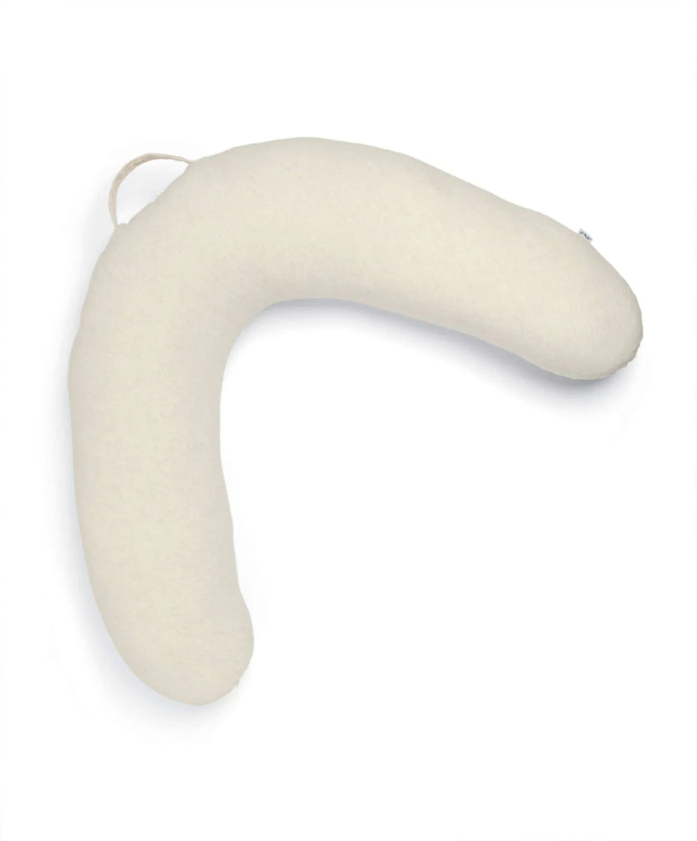 U-shaped pregnancy and nursing pillow, oatmeal marl fabric cover