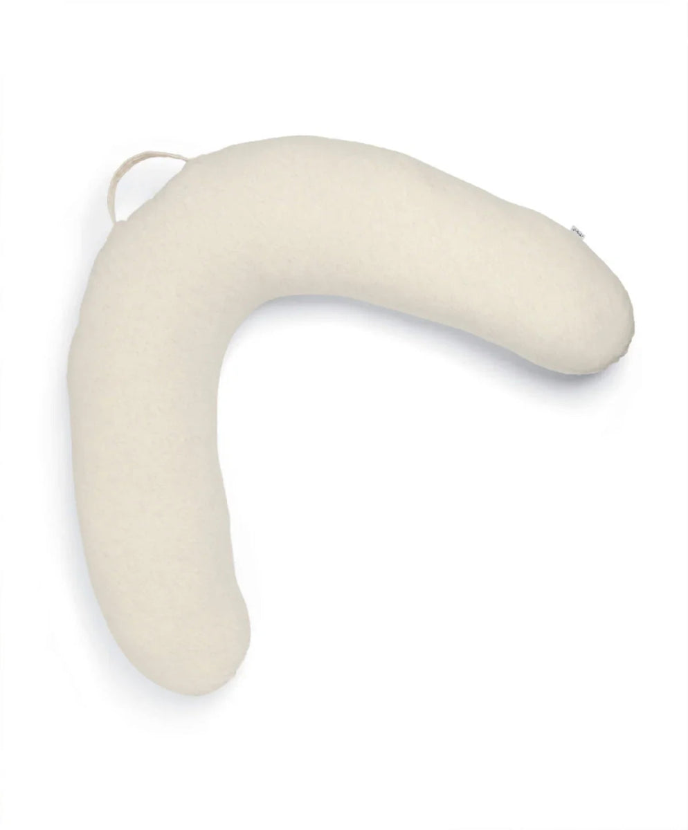 U-shaped pregnancy and nursing pillow, oatmeal marl curved support