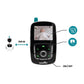 Video baby monitor diagram with camera distance indicator and parent unit controls