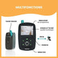 Baby monitor handheld unit and camera with screen, temperature indicator, and buttons