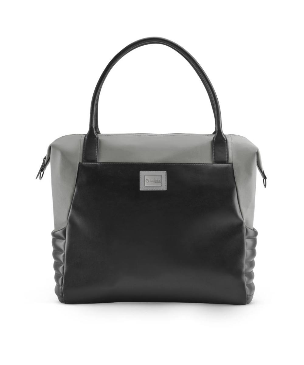 Platinum shopper bag, Soho Grey, with top handles and zip side pockets